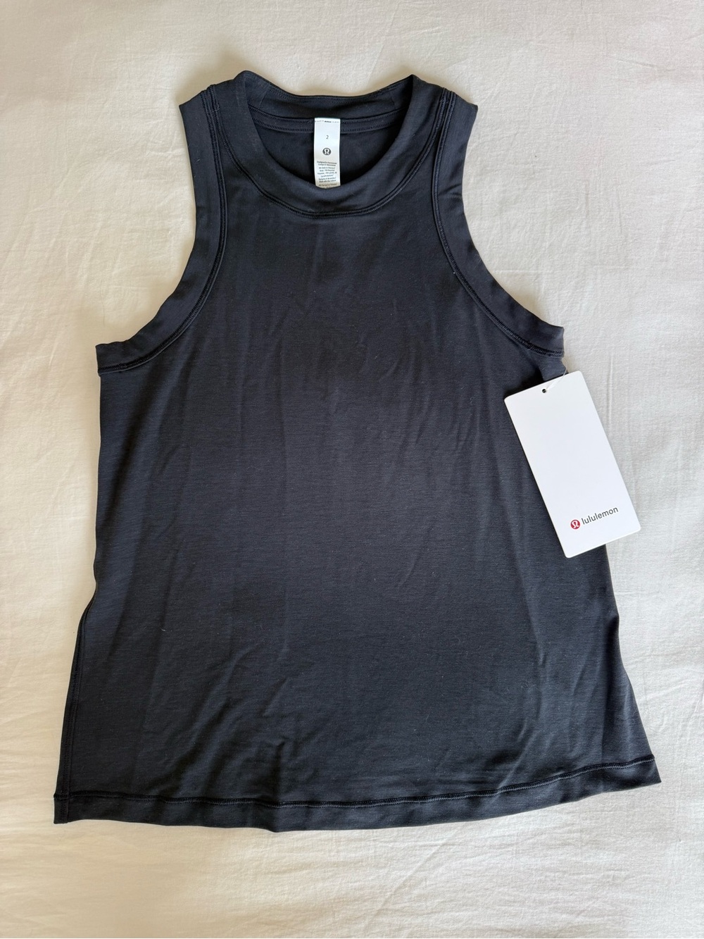 lululemon athletica Black Jersey Training Racerback Tank Top - Women's